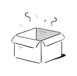 An open box with question marks floating above, symbolizing no current job openings at Zown.